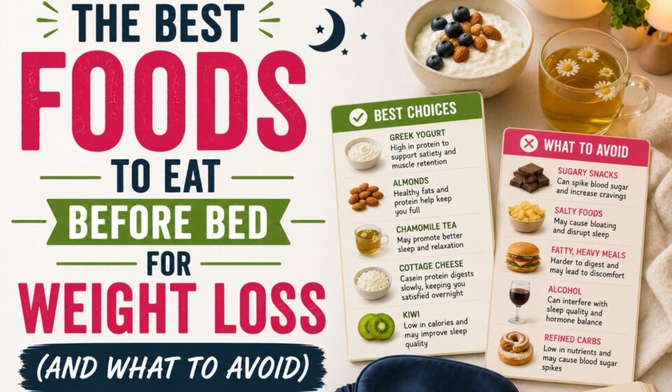 The Best Foods to Eat Before Bed for Weight Loss